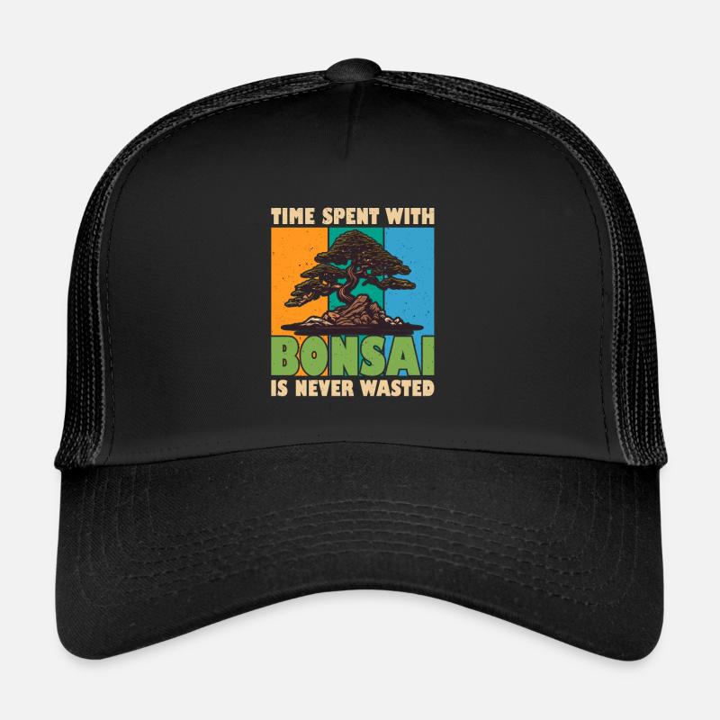 Bonsaï - Casquette trucker  - noir/noir