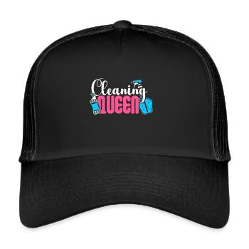 Housekeeping Week Gifts Cleaning Lover - Trucker Cap - black/black - Front