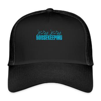 Housekeeping Week Gifts Cleaning Lover - Trucker Cap - black/black - Front