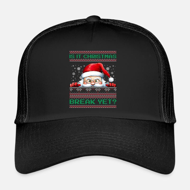 C’est déjà les vacances de Noël ? Père Noël professeur Casquette trucker 