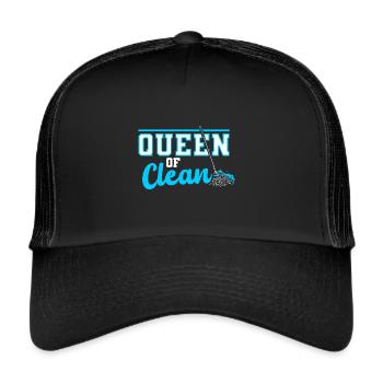 Housekeeping Week Gifts Cleaning Lover - Trucker Cap - black/black - Front