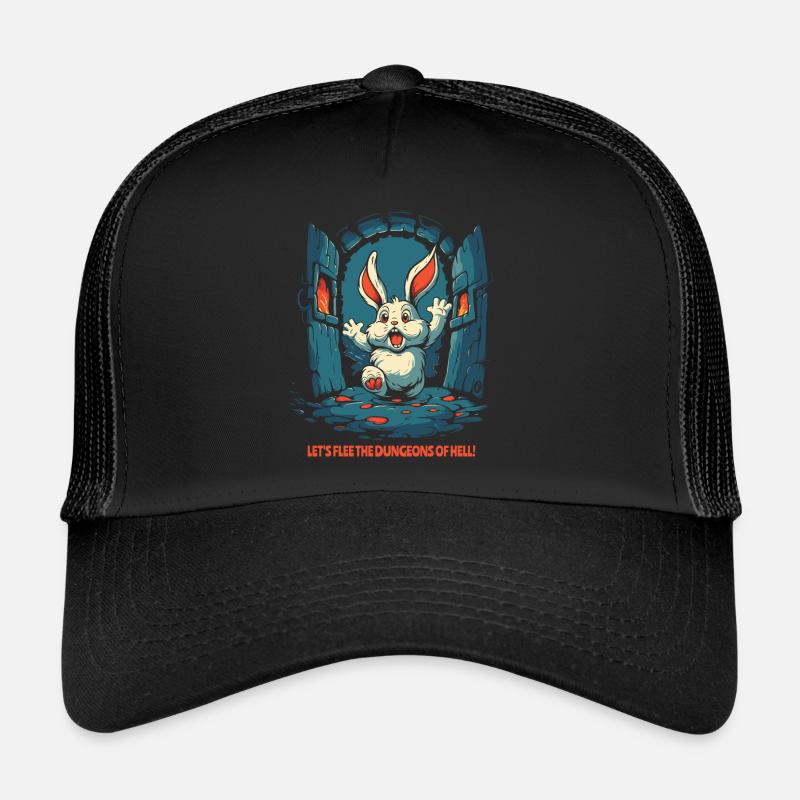 Échappons aux donjons infernaux, lapin Casquette trucker 