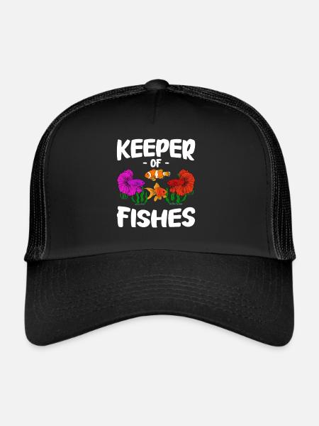 Aquaristics, Fish farming, Aquarists - Trucker Cap - black/black - Front