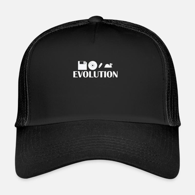 Evolution Diskette CD USB Stick Cloud Trucker Cap