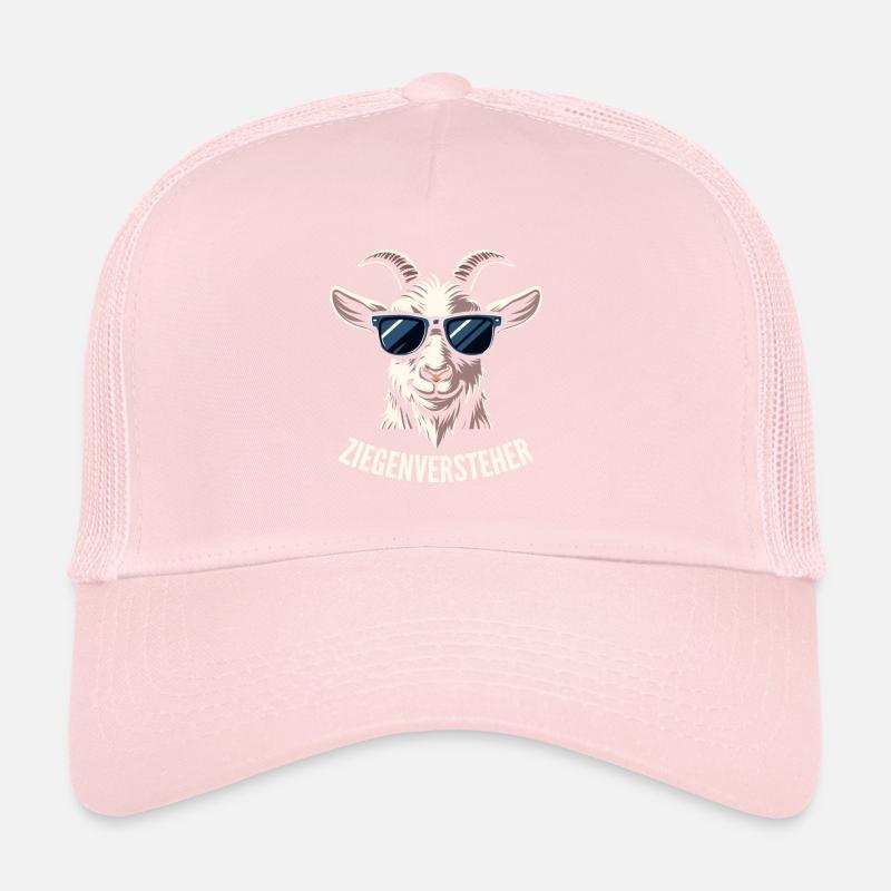 Chèvre avec des lunettes de soleil Compréhension de chèvre pour un Casquette trucker 