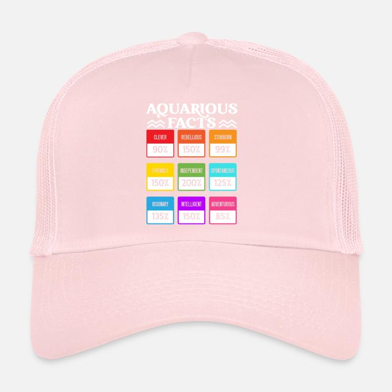 Horoscope du signe de naissance de l’astrologie du Verseau Casquette trucker 