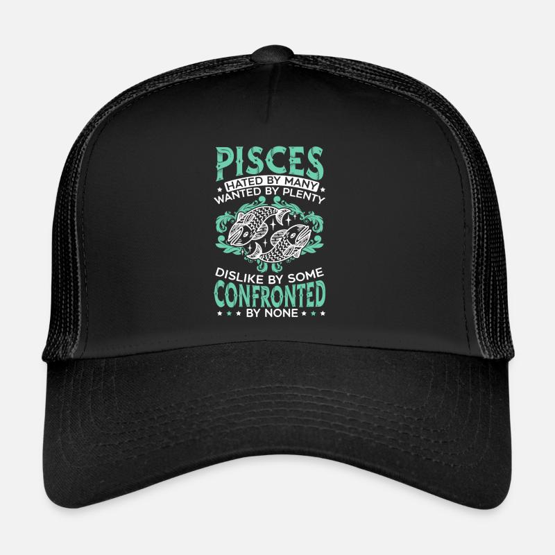 Poissons, Astrologie, Constellation, Horoscope, Zodiaque Casquette trucker 