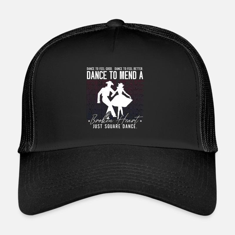 Square Dancing Dance To Feel Good Western Dancing Trucker Cap