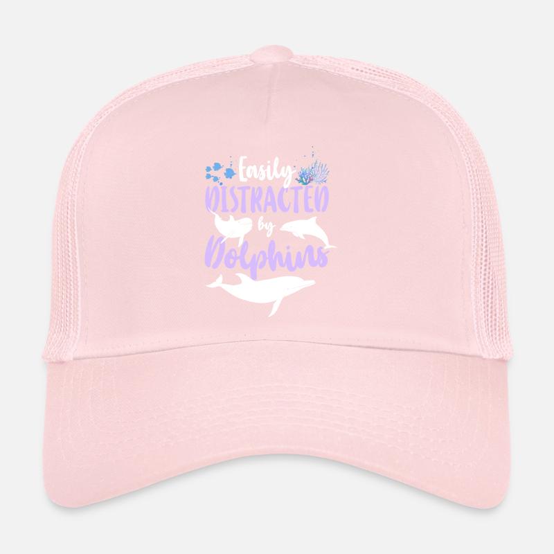 Dolphin Easily Distracted By Trucker Cap