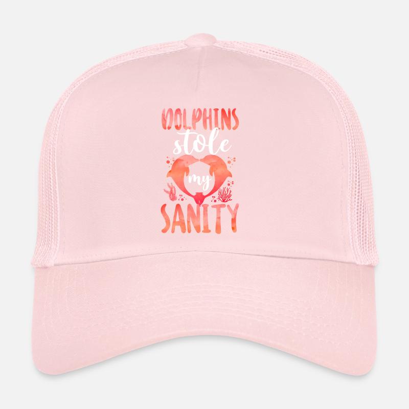 Dolphin Dolphins Stole My Sanity Trucker Cap