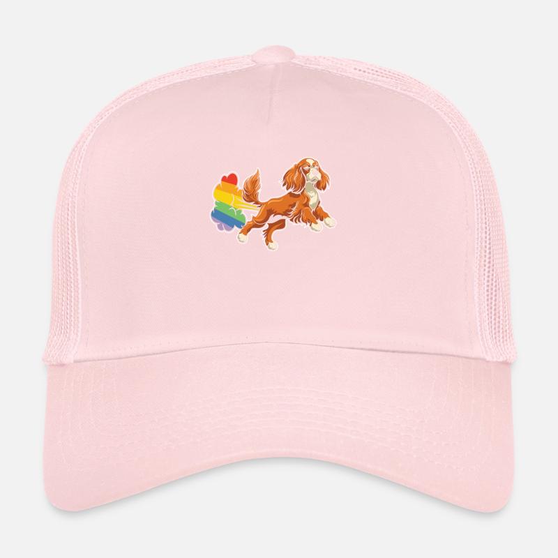 Cocker Spaniel Arc-en-ciel Pet arc-en-ciel Casquette trucker 