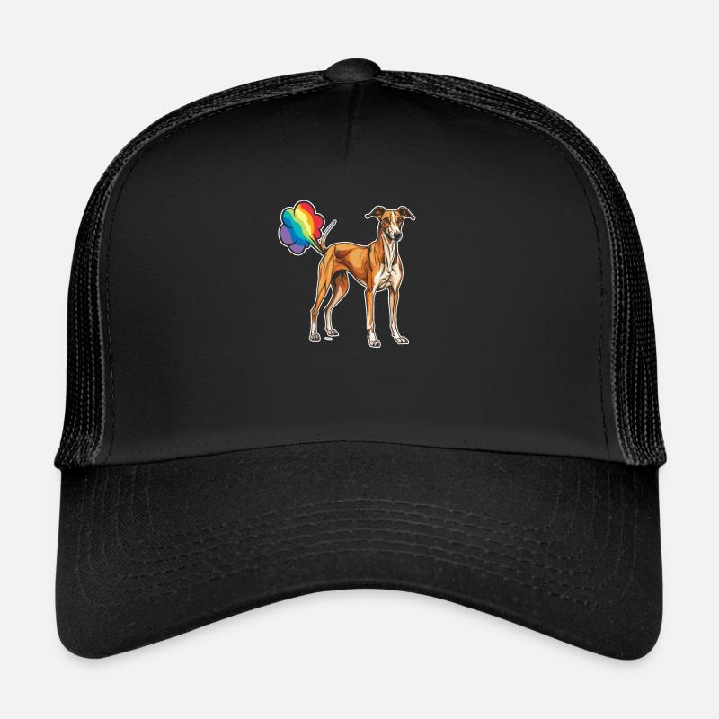 Greyhound Greyhound Drôle Rainbow Pet Casquette trucker 