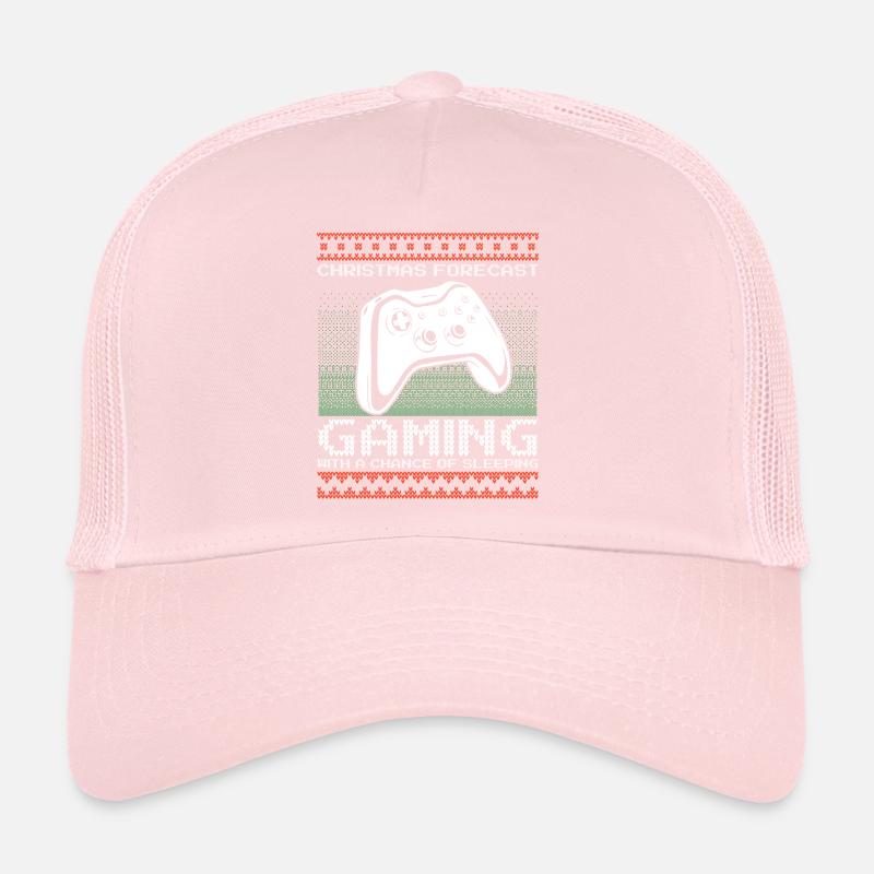 Funny Christmas Forecast Gaming Controller Ugly Trucker Cap