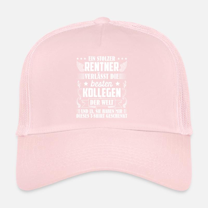 Rente Ein Stolzer Rentner verlässt Beste Kollegen Trucker Cap