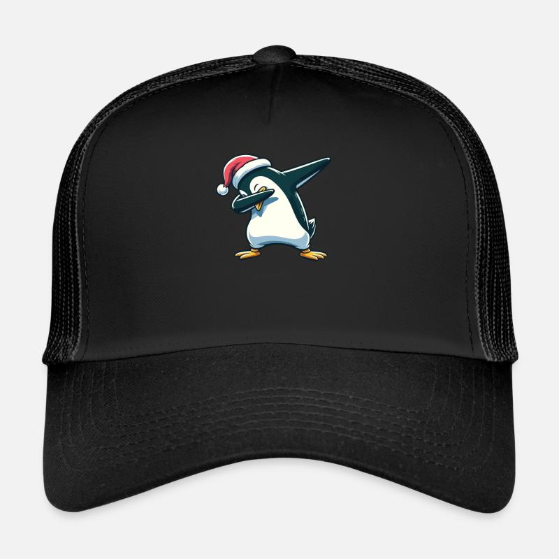Dabbing Noël Pingouin Dab Noël Casquette trucker 