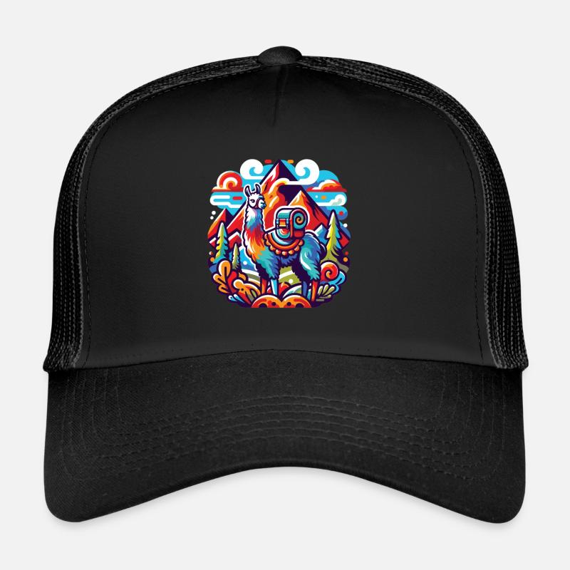 Lama de randonnée : De sommet en sommet Casquette trucker 