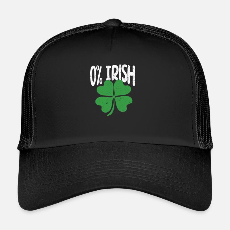 0% Trèfle irlandais Drôle de la Saint-Patrick Casquette trucker 