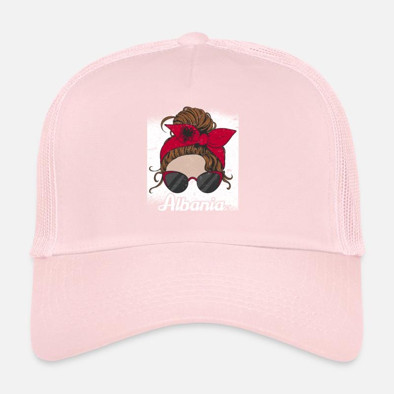Drapeau albanais Aigle albanais Shqiponja Casquette trucker 