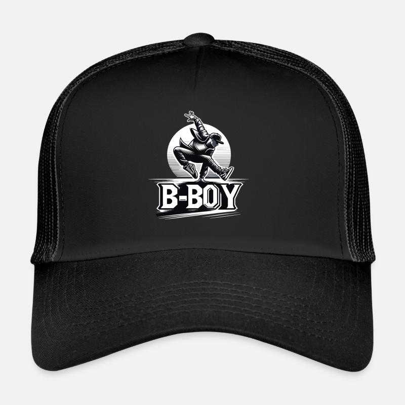 Breakdance Breakdancer Breakdance Enfants - Casquette trucker  - noir/noir