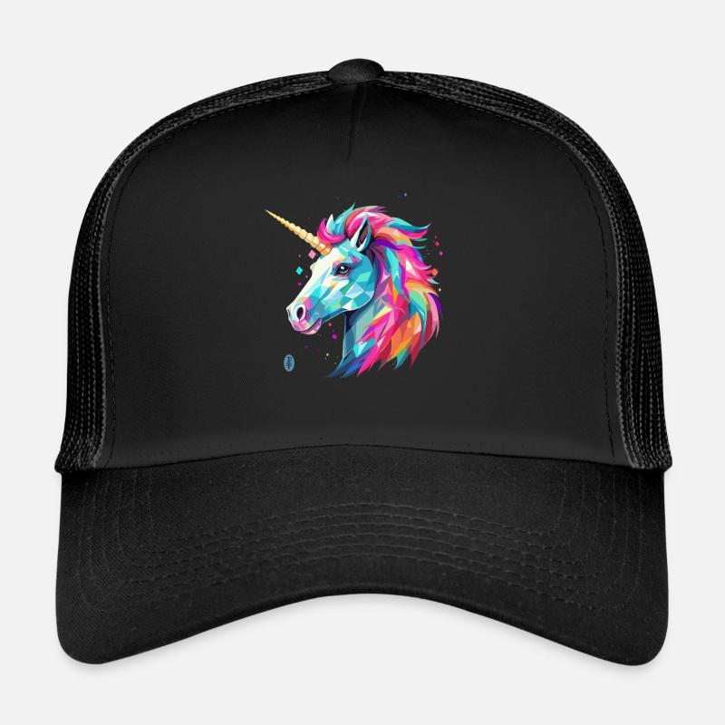 Unicorn in glass style Trucker Cap
