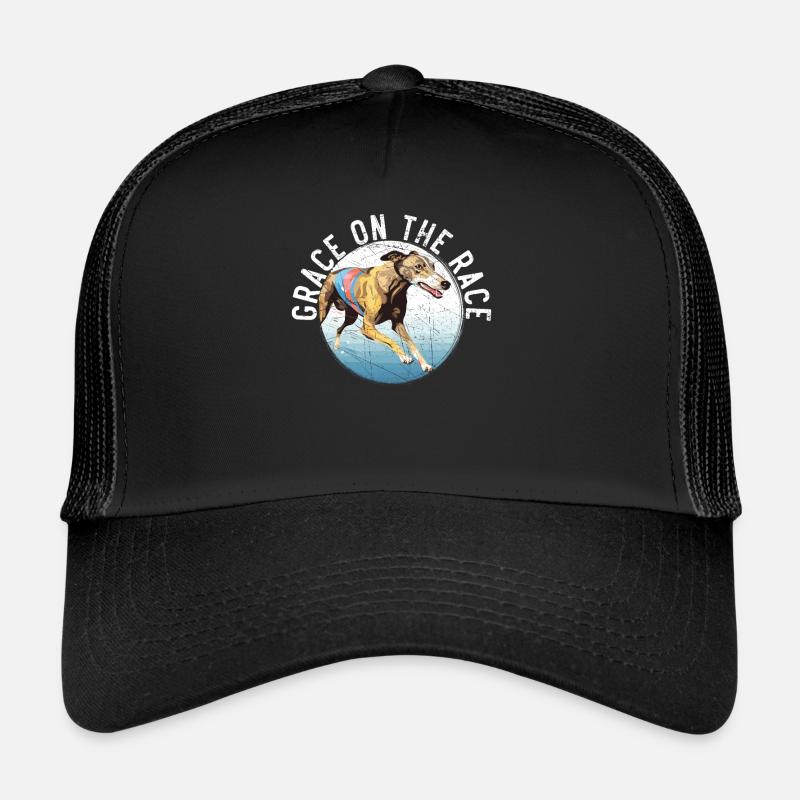 Greyhound Racing Dog Breed Race Greyhound Owner Trucker Cap
