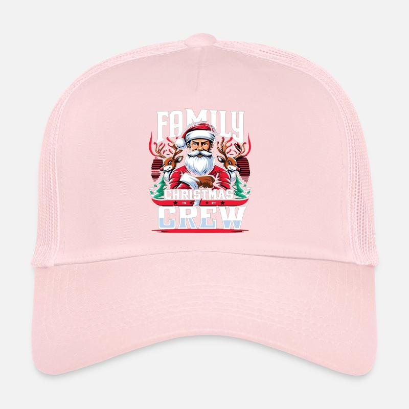 Équipe de Noël en famille Casquette trucker 