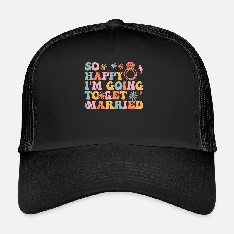 Fiançailles de douche nuptiale de mariée Casquette trucker 