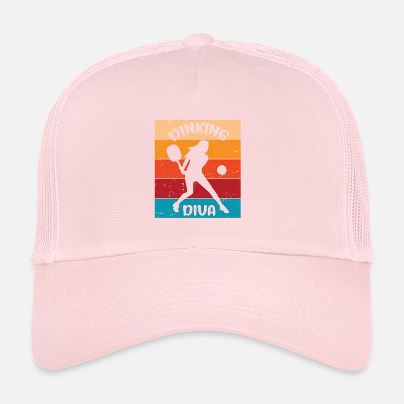 Retro Pickleball Dame - Dinking Diva Trucker Cap