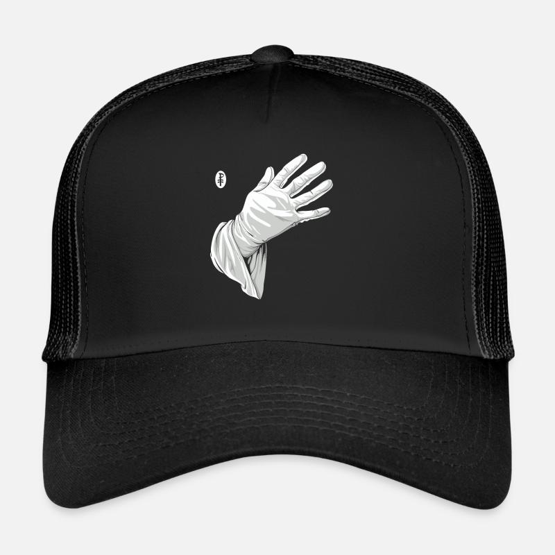 Touche-moi, gant blanc Casquette trucker 