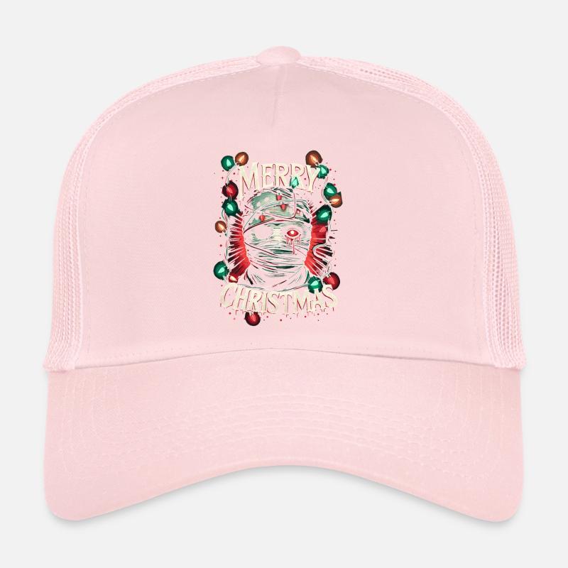 Joyeux Noël Festif Slasher Candy Cane Menace Casquette trucker 
