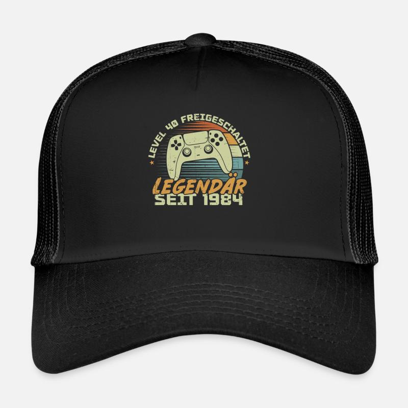 Level 40 freigeschaltet 1984, Geburtstagsgeschenk Trucker Cap