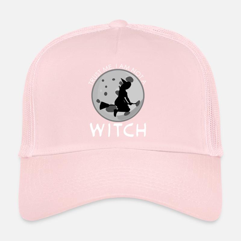 Witch Joke Witchcraft Witch's Broom Trucker Cap