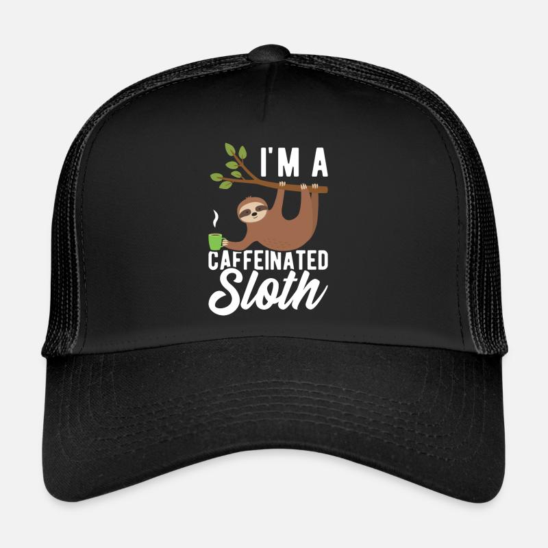 Ich Bin Ein Koffeinhaltiges Faultier Trucker Cap