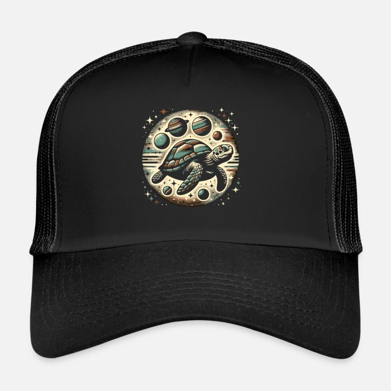 Galactic Turtle: Universe Exploration Trucker Cap