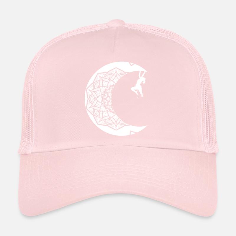 Climber on the moon Trucker Cap