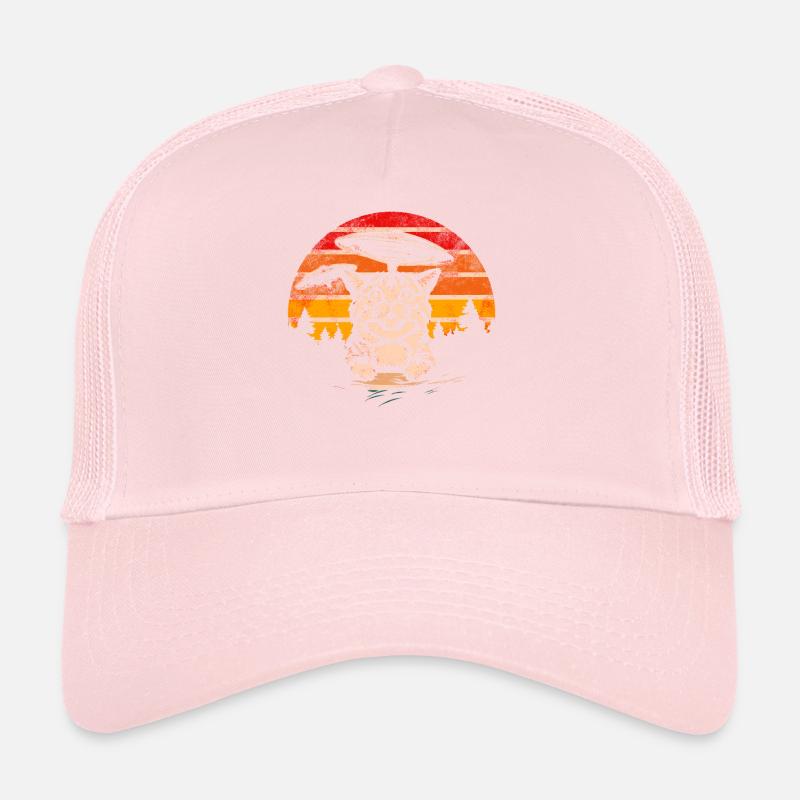 Drôle de chats-selfie ovnis extraterrestre vaisseau spatial Kitty Casquette trucker 