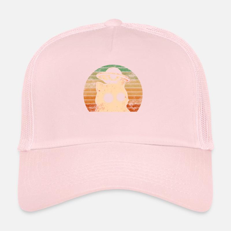 Drôle de chats-selfie ovnis extraterrestre vaisseau spatial Kitty Casquette trucker 