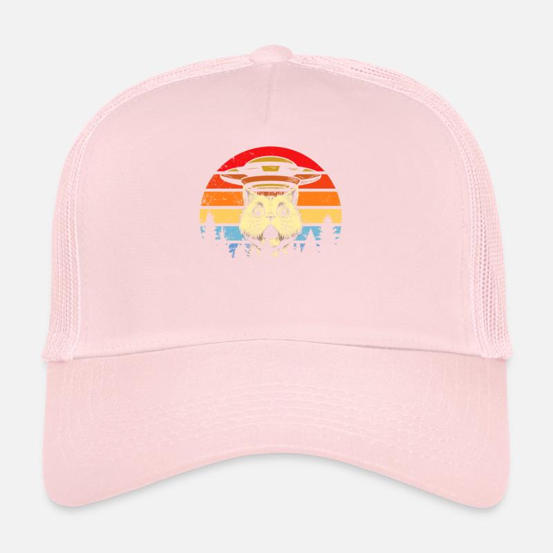 Drôle de chats-selfie ovnis extraterrestre vaisseau spatial Kitty Casquette trucker 