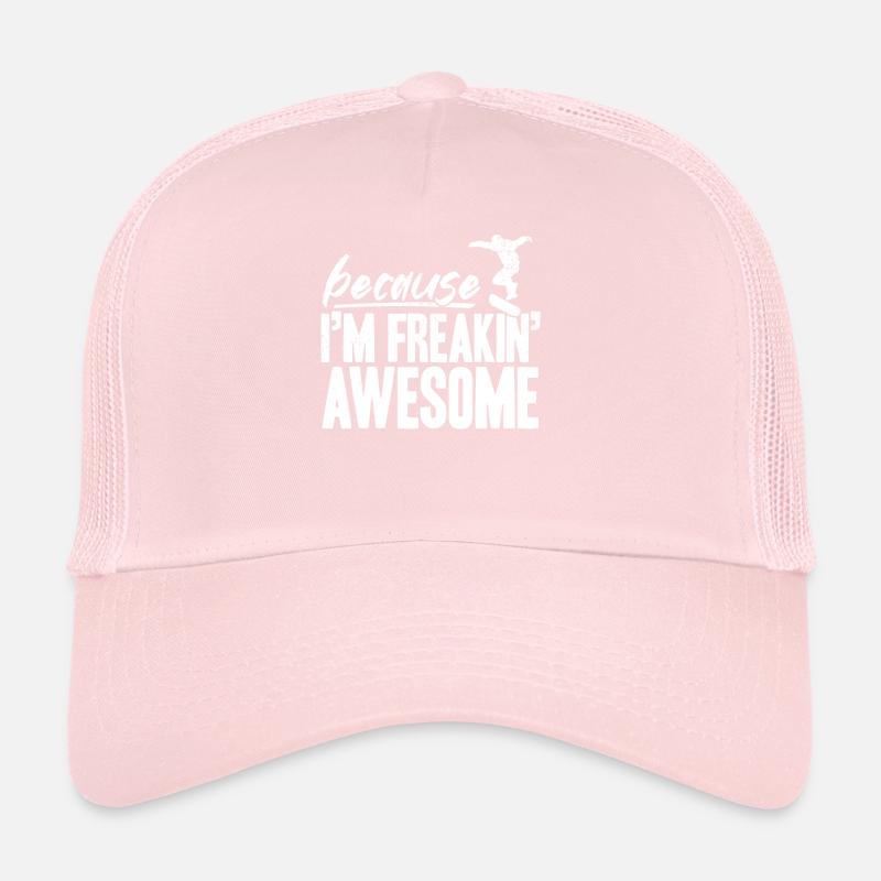 Parce que je suis un skateur génial Casquette trucker 