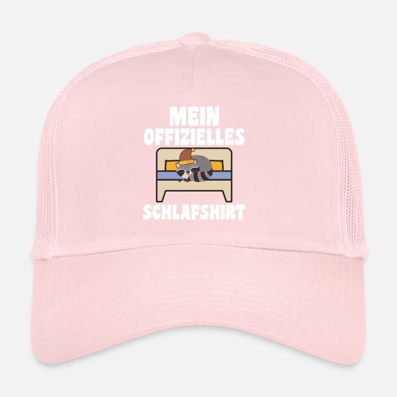 Schlafanzug Waschbär Pyjama Geschenk Trucker Cap