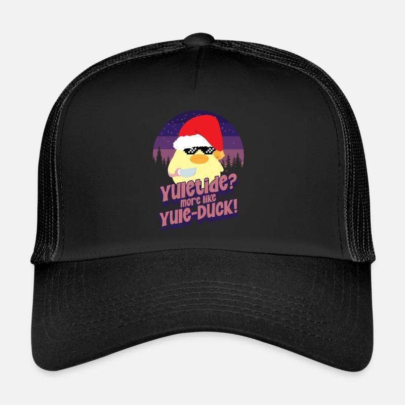 Yule-Duck - Ente mit Messer Duck with Knife Casquette trucker 
