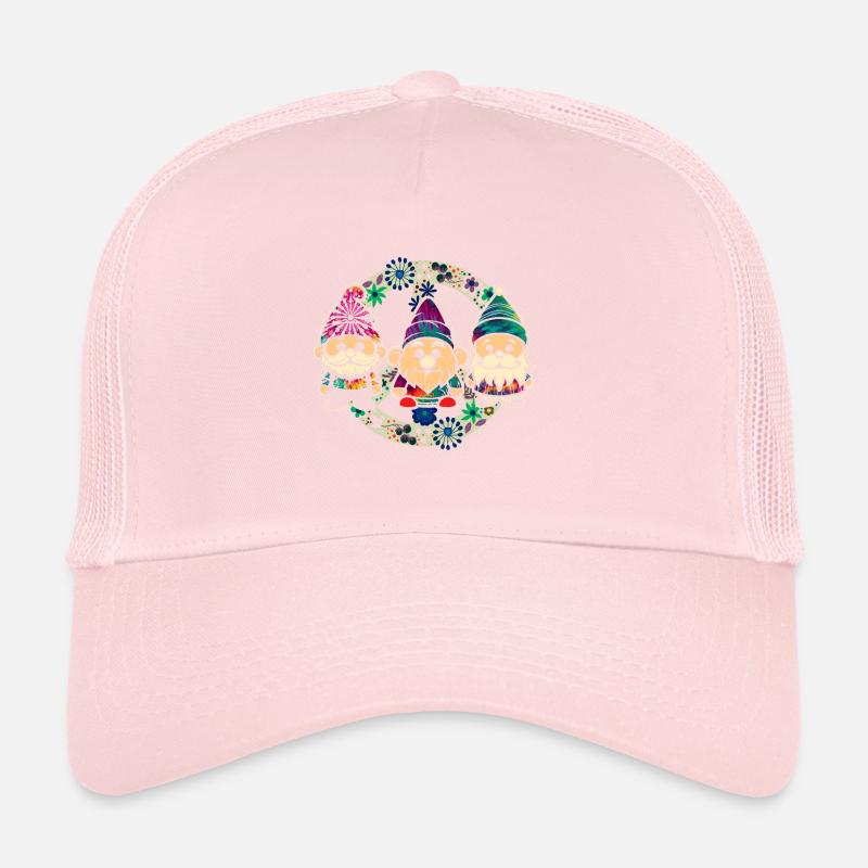 Drei Hippie -Gnomes Groovy Binde Dye Gnomies Trucker Cap