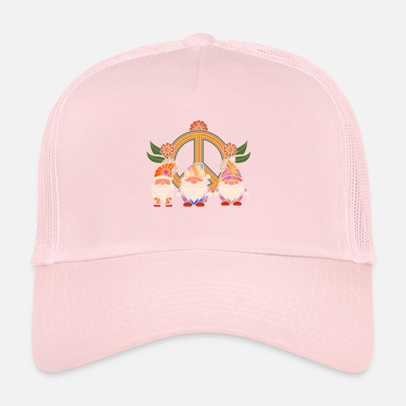 Drei Hippie -Gnomes Groovy Binde Dye Gnomies Trucker Cap