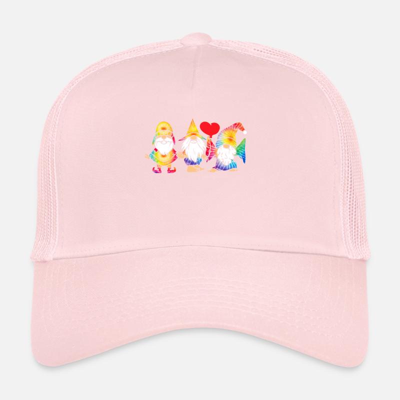 Drei Hippie -Gnomes Groovy Binde Dye Gnomies Trucker Cap