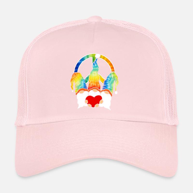 Drei Hippie -Gnomes Groovy Binde Dye Gnomies Trucker Cap