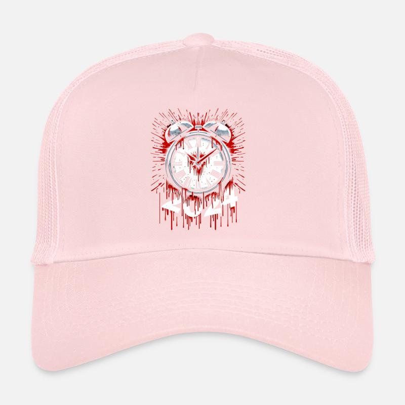 Blood Splatter Clock 80s Slasher Horror New Trucker Cap