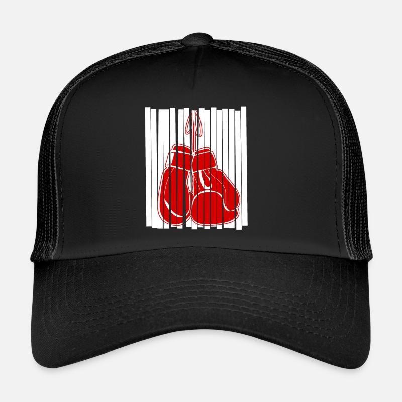 Gants de boxe rouge Boxer Casquette trucker 