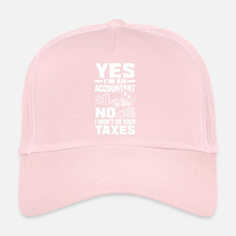 Funny Tax Advisor Accountant Gift Trucker Cap