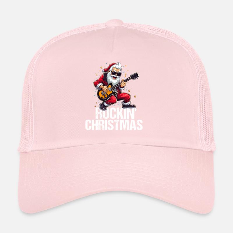 Weihnachtsmann feiert Weihnachten mit Rock'n'Roll Trucker Cap