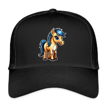 Mignon petit cheval - Casquette trucker  - noir/noir - Devant